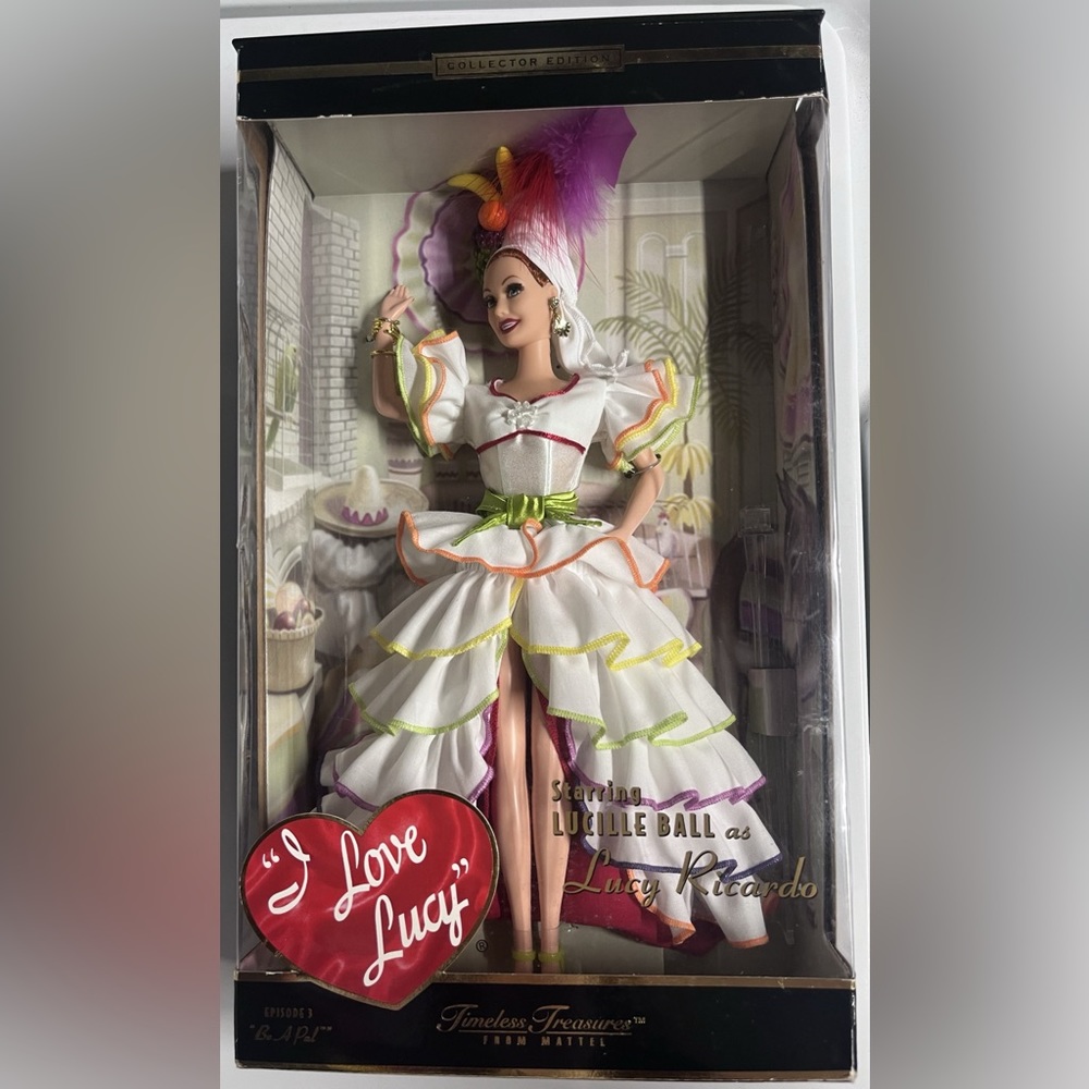 Vintage I Love Lucy Be a Pal Barbie - Brand New- Box damaged